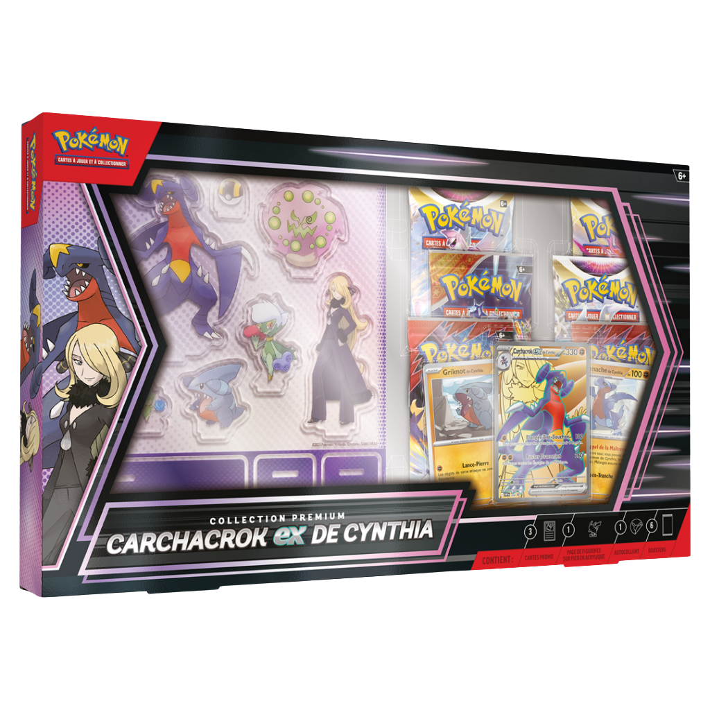 Coffret Premium Pokémon - Carchacrok-ex de Cynthia - Français