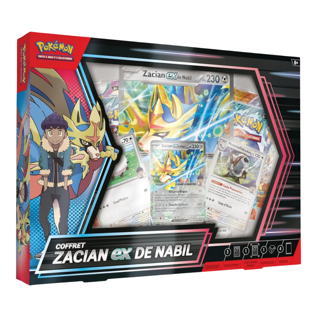 Coffret Zacian-ex de Nabil – Pokémon 2025 – Français